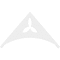 Ekena Millwork Pitch Naple Architectural Grade PVC Gable Pediment, 36"W x 21"H x 1"P (14/12) GPP036X021X100NAP - alternate 2